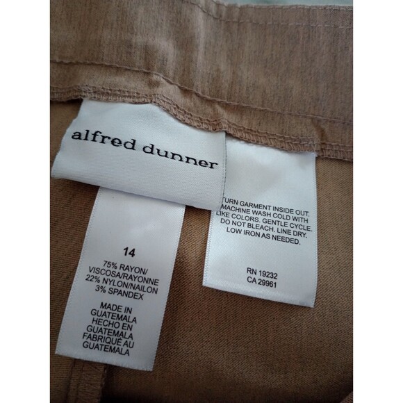 NWT Alfred Dunner Pull On Pants Size 14 - Picture 3 of 8